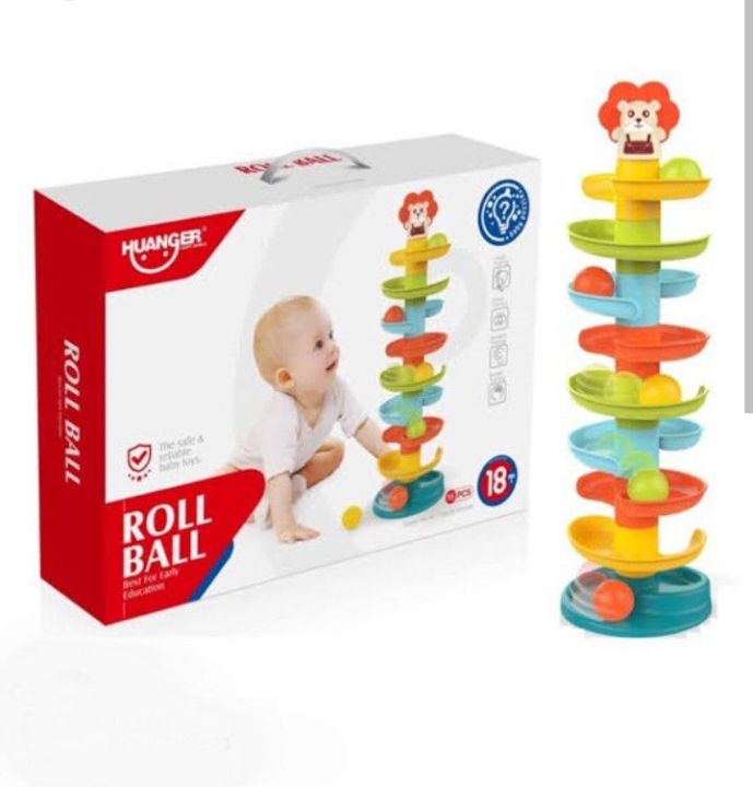 Huanger Roll Ball 7 step, 3 ball Drop the Ball and It Will roll down Puzzle Fun Game Early Learning and Educational by toy trend