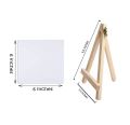 Wood Easel Stand With 1 canvas 4/4. 
