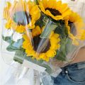 Clear Cellophane Wrap Roll For  Flower Bouquet Baskets Wrapping Arts Crafts Cellophane Wrapping Paper For Flowers Packing. 