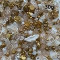 30g/bag Mixed Baroque Rose Imitation Pearl Bow DIY Accessories.