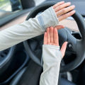 Ice Sleeves for Men's Woman Sun Protection Japanese Summer Outdoor UV Protection Loose Arm Sleeves Driving Outdoor Gloves. 