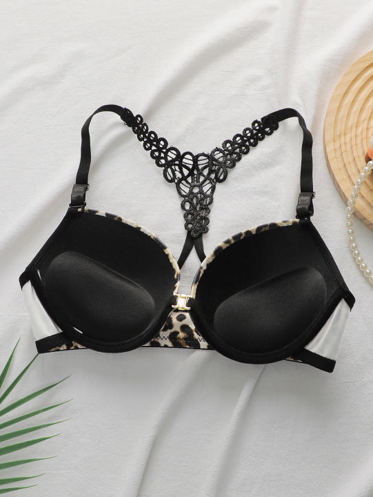 Women's%20%20lingerie%20set%20with%20front%20buckle%20leopard%20print%20lace%20crossed%20back%20with%20steel%20ring%20gathered%20push%20up%20bra%20set%20A3159%20-%20Image%204