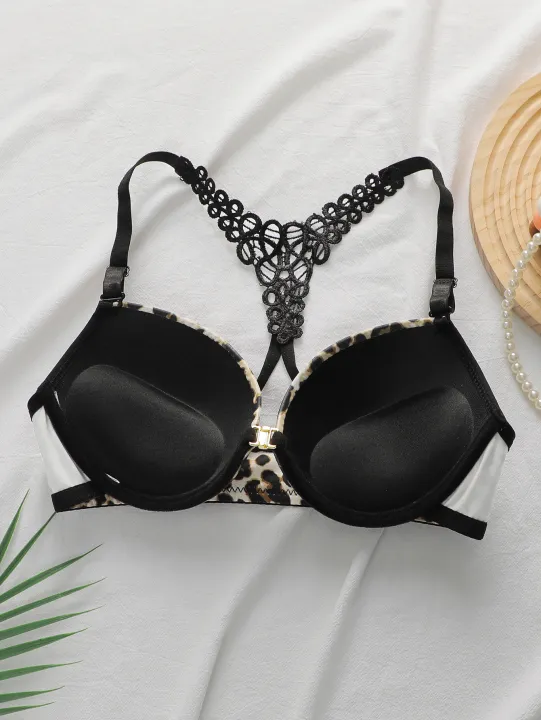 Women's%20%20lingerie%20set%20with%20front%20buckle%20leopard%20print%20lace%20crossed%20back%20with%20steel%20ring%20gathered%20push%20up%20bra%20set%20A3159%20-%20Image%204