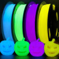 TPU Glow in The Dark 3D Printer Filament, TPU 95A, Blue, Green, Yellow, Purple 250g/250 * 4 Pack, 1.75mm 3D Printer Filament..