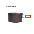 1pcs/1set Camping Cookware Kit Outdoor Cooking Set Aluminum Equipment Outdoor Pot Travel Tableware Kitchen Hiking Picnic BBQ.