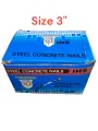 Pack of Box, Steel Concrete Nails, Size is 3" inches/ Concrete Nails for Hardened Home Wall!!. 