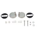 2Pc Toilet Lid Hinges Top Fix Hinge Mountings Replacement Release Quick Screws Fixing Bolts For Toilet Bathroom Acces 45/55/60mm.