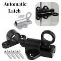 Aluminum Alloy Black/Gray Window Gate Security Pull Ring Spring Bounce Door Bolt Automatic Latch Lock Black Grey Window. 