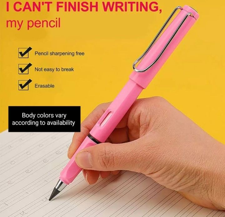 Everlasting pencil - Long lasting pencil with eraser ( 1 PC only)