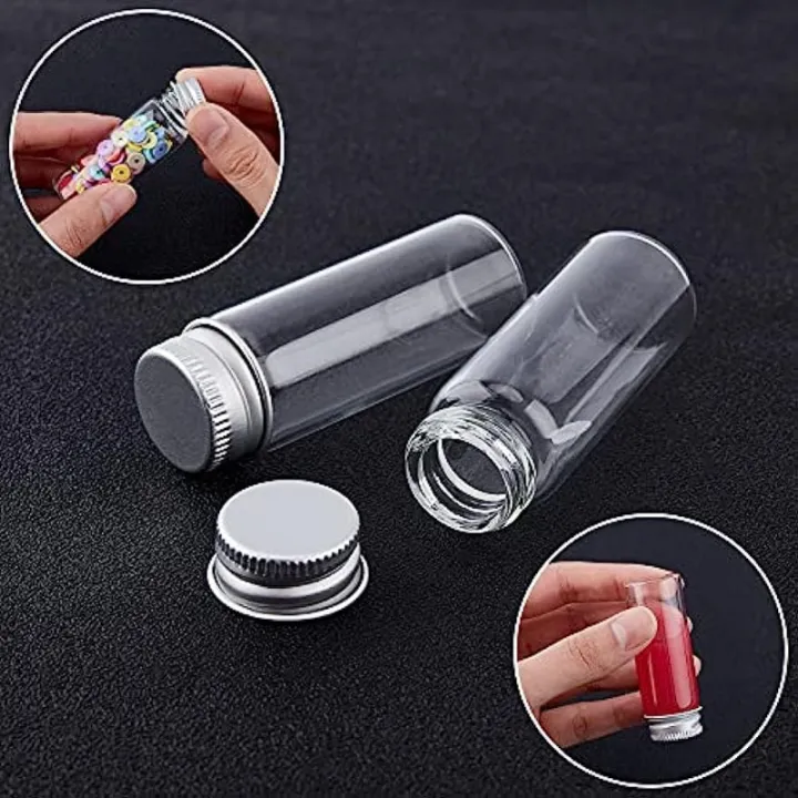 17%2014ml%20Vials%20Tiny%20Glass%20Bottles%20Clear%20Empty%20Jars%20with%20Aluminum%20Top%20Screw%20Lids%20Small%20Mini%20Message%20Sample%20Bottle%20-%20Image%203
