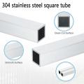 304 stainless steel square tube pipe Hollow square steel rod Small diameter rectangular tube 10x10/12x12/15x15/18x18/20x20mm. 