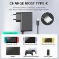 DATA FROG AC Adapter Charger Accessory For Nintendo Switch/OLED/lite EU/US Plug Power Cord Type C USB Power Supply Cable. 