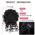 Benehair Messy Curly Hair Bun Scrunchies Extensions Synthetic Drawstring Ponytail 90g Wave Large Bun Updo Hair Pieces For Women. 