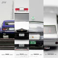 FM 1/64 Scale Metal License Plate for Diecast Mini Model Cars Detail-up Kit Modified Accessories Gift for Collection Toy.