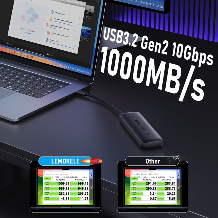 Lemorele%20SD5%2010Gbps%20USB%20C%20NVMe%20M.2%20SSD%20Enclosure%204TB%20Portable%20External%20Hard%20Drive%20Case%20with%20Built-in%20Cable%20USB%203.2%20Gen2%20-%20Image%204