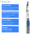 Dental Wireless Endo Motor Smart 9 Programs with LED Lamp and 16:1 Reduction Contra Angle Endodontic Instrument. 