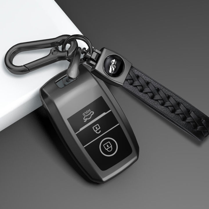 Capa De Chave De Carro Em Metal Couro Para KIA RIO 5 Sportage Ceed Cerato K3 K4 K5 Sorento Optima Picanto Alma Forte 3 I.1229597564