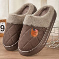 Men's Winter Slippers Memory Foam Plush Warm Cozy Luxury House Shoes Fabric Casual Slipper Big Size Platform. 
