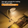 Mini LED Book Light Portable Clip Table Lamp 3 Modes Eye Protection Battery Powered Stepless Dimmable Bedside Study Reading Lamp.