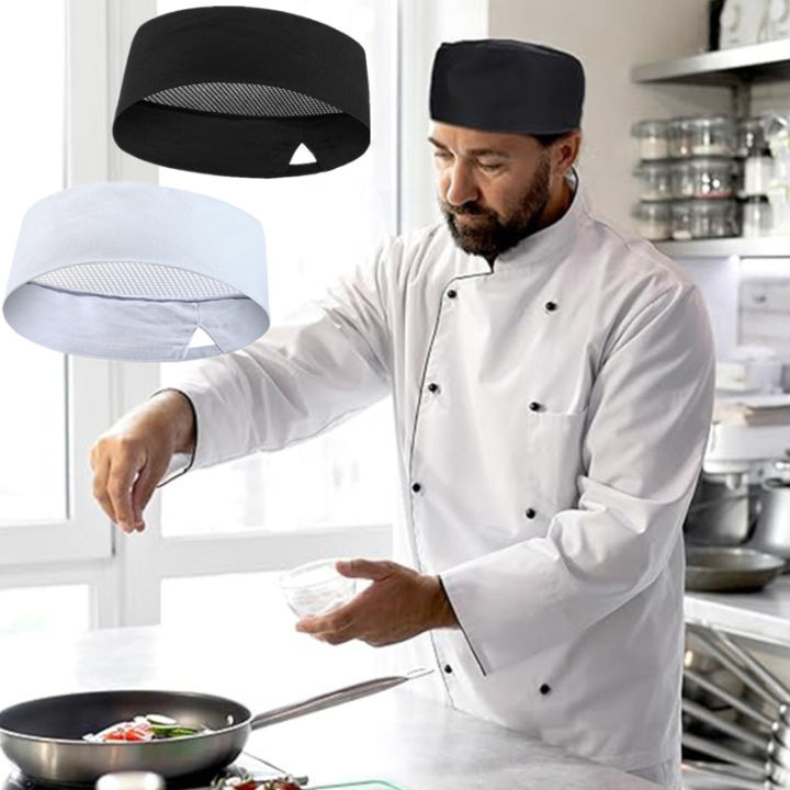 Mesh Top Thick Net Sushi Chef Cap Japanese Korean Style Cuisine Hats ...