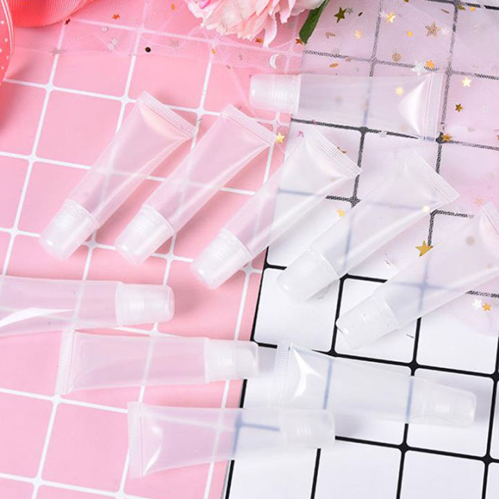 10Pcs%205/10/15ml%20Cosmetic%20Soft%20Tube%20Lipstick%20Lip%20Gloss%20Refillable%20Bottle%20Lip%20Balm%20Empty%20Bottle%20Plastic%20Container%20-%20Image%205