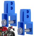 Motorcycle Rear Shock Extender 2pcs Motorcycle Front Shock Riser With Screw Front Shock Riser Height Extension Absorber Metal.