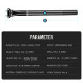 Lexon Carbon Seatpost 27.2/31.6MM Bike  MTB Road Gravel 400MM 5mm offset seat Tube Mountain Cycling FOR Bicycle Accessories. 
