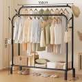 Customizable Double-Rod Thick Metal Cloth Rack Hooks Rust-Proof Clothing Organizer Rack Bulk Order Discount for Garments & Bags. 