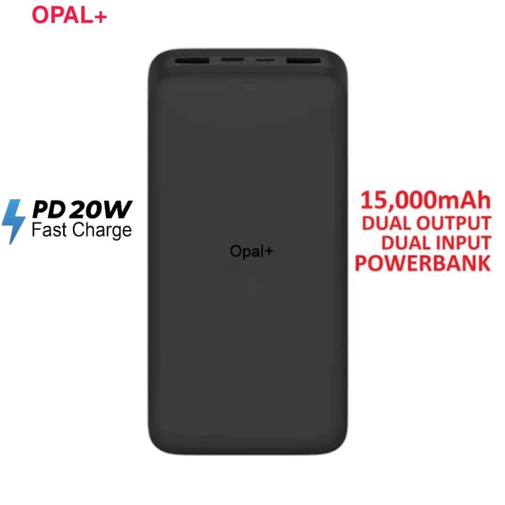 OPAL+ Original 22.5W Fast Charging Power Bank 15000mah