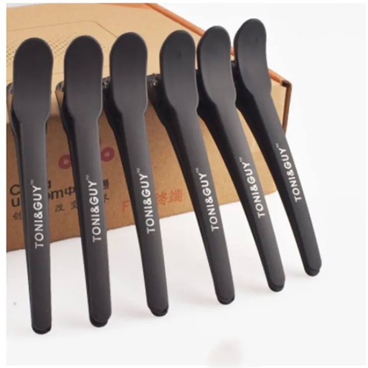 12pcs%20Hairdressing%20Hair%20Clip%20Salon%20Professional%20Women's%20Braided%20Tools%20Black%20Plastic%20Hairpin%20Clamps%20Claw%20Section%20Alligator%20Clips%20-%20Image%203