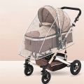 New Universal Stroller Rain Cover Baby Car Weather Wind Sun Shield Transparent Breathable Trolley Umbrella Raincoat Accessories. 