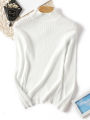 2026 Autumn Winter Long Sleeve Knitted Sweater Turtleneck Ribbed Slim Women Pullovers Soft Warm New Jumper Pullover.
