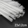 30/60PCS Disposable Plastic Straws Boba Milkshake Juice Tea Straight Tube Straw Party Christmas Day Use. 