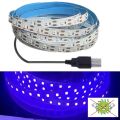 5V UV LED Strip Light Flexible SMD 2835 Ultraviolet LED Light Strip Purple Black 395-405nm For Detect Money Home Christmas Decor. 