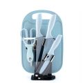 *BRANDED* EVDRTVERH* 5 In 1 & 7 In 1 Knife Set Kitchen Tools Cooking Chopping Board Handle Scissor Peeler Food Good Quality Set. 