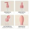 11pcs Travel Bottles Set With Storage Bag Travel Size Empty Liquid Cream Lotion Containers Fine Mist Spray Bottle Squeeze Tubes. 