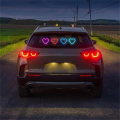 Universal Car Solar Heart-shaped Light Car Window LED Peach Heart Atmosphere Lamp for Car Exterior Interior Decoration.