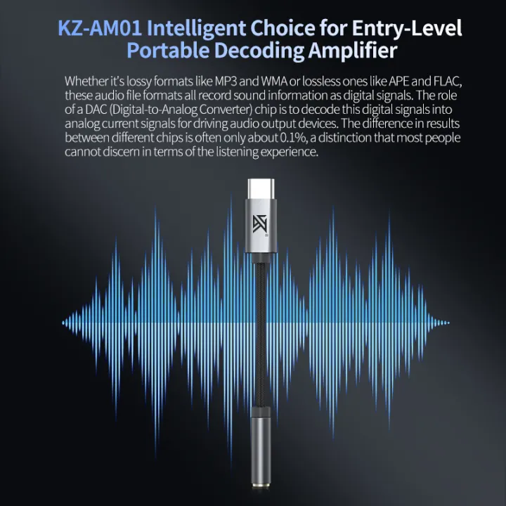 KZ%20AM01%20Hi-Fi%20DAC%20Audio%20Adapter%20Type-C%20to%203.5mm%20Dual%20Chip%20IC%20Amplifier%2032bit/384kHz%20Earphone%20Cable%20-%20Image%204