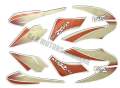 Tvs Star City Old Model Red Bike Complete Sticker Kit. 