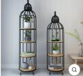 3 Piece Farm Iron Cage, Quirky Modern Bird Cage, Display Shelf, Home Decoration, New Design in 2024. 