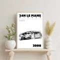1PC 24 H Le Mans Winner Poster Self-adhesive Art Waterproof Paper Sticker Coffee House Bar Room Wall Decor. 