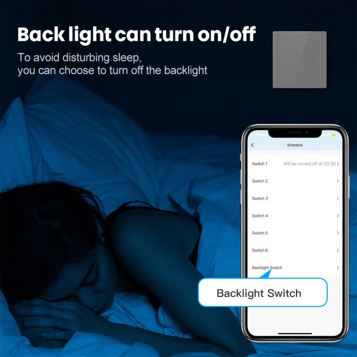 AVATTO%20Brazil%20WiFi%20Smart%20Light%20Wall%20Switch,Tuya%20Touch-Sensor%20Smart%20Interruptor%204/6%20Gang%20Switch,Work%20for%20Alexa%20Google%20Home%20-%20Image%205