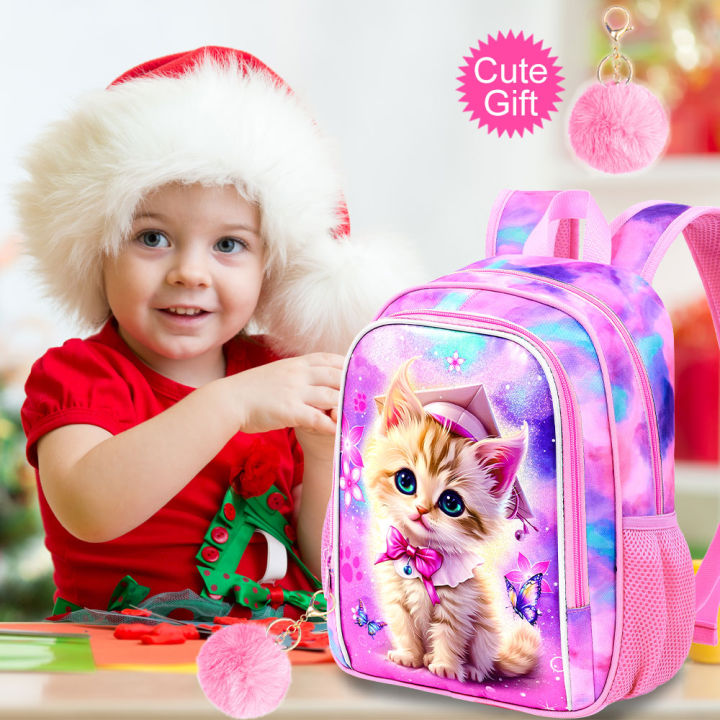 Backpack%20for%20girls,%2013"%20Toddler%20Preschool%20Kids%20Bookbag,%20Cute%20Cat%20Kindergarten%20Schoolbag%20-%20Image%206