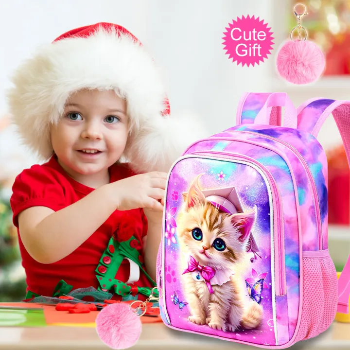 Backpack%20for%20girls,%2013"%20Toddler%20Preschool%20Kids%20Bookbag,%20Cute%20Cat%20Kindergarten%20Schoolbag%20-%20Image%206