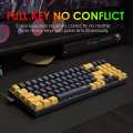 Red Dragon Keyboard K688 RGB Mechanical Gaming Keyboard – 78 Keys, Hot-Swappable red Switches, Compact Ergonomic Design. 