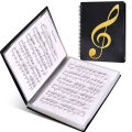Flexible 40 Pages Piano Music Score Folder A4 Music Book Clip Sheet Note Folder Piano Paper Sheets Music Binder For Practice.