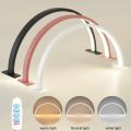 The 1pc Crescent Shaped Nail Lamp Has Adjustable Brightness and Color Temperature, Suitable for Extending Nails, Eyelashes, and.