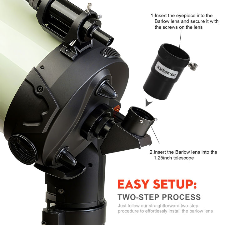 Datyson%201.25"%202X%20Barlow%20Lens%20FMC%20Green%20Coating%20Optical%20Glass%20Astronomy%20Accessory%20for%20Astronomical%20%20Eyepieces%20#W5P9943F%20-%20Image%202
