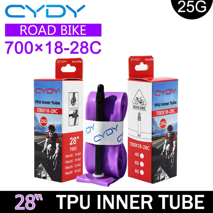 CYDY%20Bicycle%20Camera%20TPU%20Inner%20Tube%20700x18/23/25/28C%20Tyre%20France%20Valve%20Length%2045/65/85mm%20ROAD%20Bike%20Tire%20Cycling%20%20pneu%2025G%20-%20Image%202
