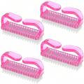 4pcs/Set Nail Art Tools Kit With Large Nail Polish Brush, Dust Brush, Cleaning Brush And Cuticle Pusher. 